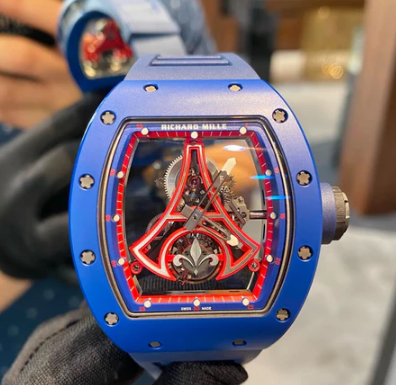 Richard Mille Replica Watch RM 52-03 'PSG Tourbillon Edition' Blue Ceramic